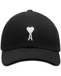 Ami Paris - Baseballkappe Mit Logo - Lyst