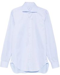 Barba Napoli - Spread-Collar Button-Up Shirt - Lyst