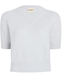 KHAITE - V-Neck Sweater - Lyst