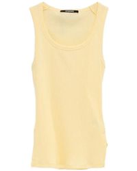 Jacquemus - Le Marcel Rond Carre Ribbed Cotton Tank Top - Lyst