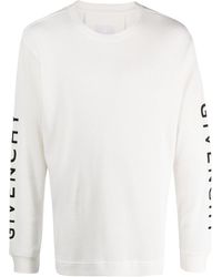 Givenchy - Langarmshirt mit Logo-Print - Lyst