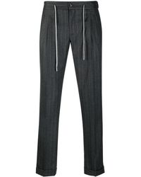 Barba Napoli - Pantalon de costume à fines rayures - Lyst