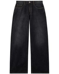 Palm Angels - Curved Logo Loose Jeans - Lyst