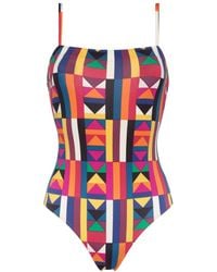 Eres - Colors Geometric-print Swimsuit - Lyst