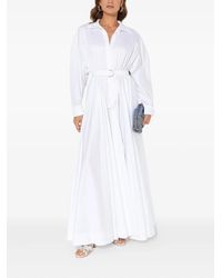 Norma Kamali - Boyfriend-Maxikleid Mit Gürtel - Lyst