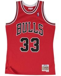 Mitchell & Ness - X Nba Swingman Road Jersey Bulls Tank Top - Lyst