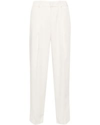 PT Torino - Elasticated-waistband Cropped Trousers - Lyst