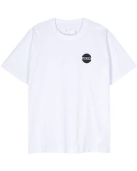 Sacai - Embroidered-slogan T-shirt - Lyst