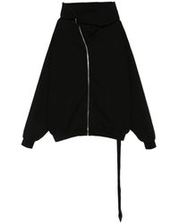 Rick Owens - Asymmetric High-Neck Zip-Up Hoodie - Lyst