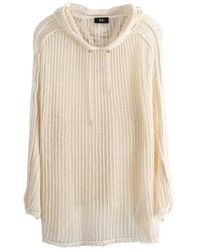 THUG CLUB - Mesh-Knit Distressed Hoodie - Lyst