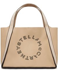 Stella McCartney - Logo-embroidered Canvas Tote Bag - Lyst