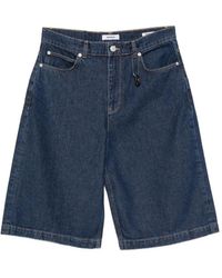 Imperial - Logo-Charm Denim Shorts - Lyst