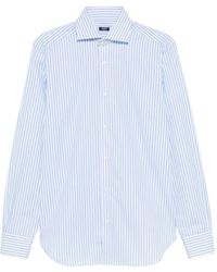 Barba Napoli - Chemise Rayée À Col Pointu - Lyst
