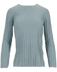 LA ROSE - Ribbed Crew-Neck Top - Lyst