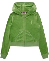 Juicy Couture - Heritage Velour Zip-Up Hoodie - Lyst