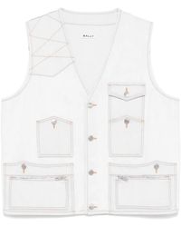 Bally - Denim Vest - Lyst
