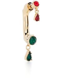 Rabanne - Crystal-Embellished Drop Earring - Lyst