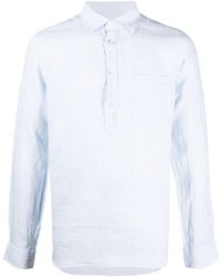 Dell'Oglio - Striped-print Linen Shirt - Lyst