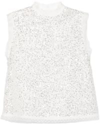 Shiatzy Chen - Top Libre Collection Con Paillettes - Lyst