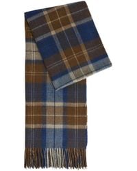 Barbour - Sciarpa Brack Tartan Con Frange - Lyst