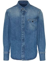 Ferragamo - Button-up Denim Shirt - Lyst