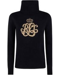Ralph Lauren - Rollkragenpullover mit Logo-Stickerei - Lyst