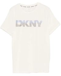 DKNY - Ombre Rhinestone T-Shirt - Lyst