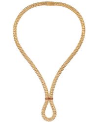 Officina Bernardi - 18kt Yellow Gold Enigma X Ruby And Diamond Necklace - Lyst