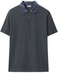 Burberry - Polo de manga corta de algodón - Lyst