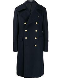 Tagliatore Doppelreihiger Mantel - Blau
