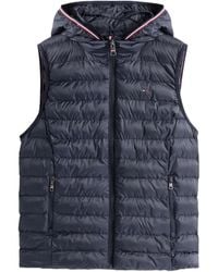 Tommy Hilfiger - Hooded Padded Gilet - Lyst
