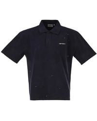 Carhartt - Logo-Embroidered Paint-Splatter Polo Shirt - Lyst