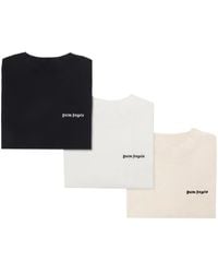 Palm Angels - Logo-Embroidered T-Shirts (Pack Of Three) - Lyst