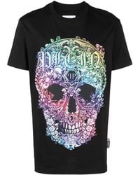 Philipp Plein - Baroque Skull-Print T-Shirt - Lyst
