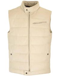 Al Duca d'Aosta - Padded Suede Gilet - Lyst