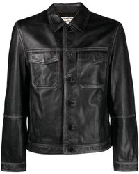 Zadig & Voltaire - Lasso Dyed Leather Cropped Jacket - Lyst