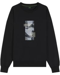 BOSS - Graphic-Print Sweatshirt - Lyst
