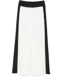 Patrizia Pepe - Color-Block Wide-Leg Trousers - Lyst