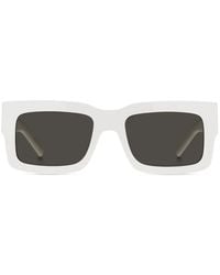 BOSS - Logo-Plaque Rectangle-Frame Sunglasses - Lyst