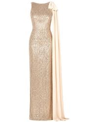 ROSERRY - Robe Longue Ornée De Sequins Kylie À Détail De Nœud - Lyst