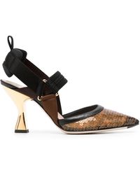 Fendi - Colibrì Slingback Pumps Met Paillette - Lyst