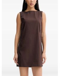 Blugirl Blumarine - Lace-Trim Sleeveless Mini Dress - Lyst