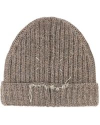 Maison Margiela - バージンウールブレンド ダメージ ビーニー - Lyst