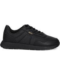 BOSS - Titanium Lace-Up Sneakers - Lyst