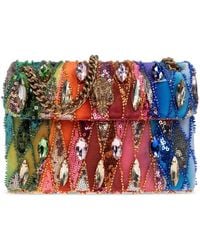 Kurt Geiger - Medium Sequin-embellished Shoulder Bag - Lyst