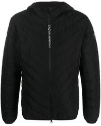 EA7 - Plumífero Con Capucha - Lyst