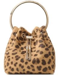 Jimmy Choo - Bon Bon Leopard-Print Circe-Handle Mini Bag - Lyst