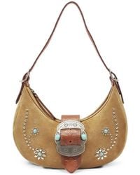 HTC - Sheryl Suede Shoulder Bag - Lyst