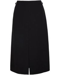 Gabriela Hearst - Buckle Slit Midi Skirt - Lyst