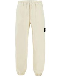 Stone Island - Trainingsbroek Met Elastische Taille - Lyst